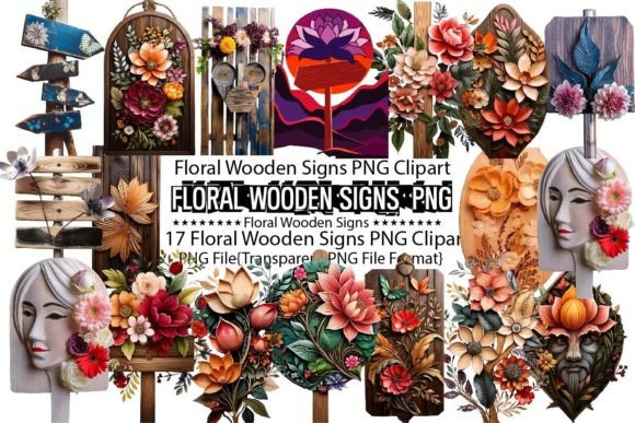 Download Floral Wooden Signs Sublimation Bundle - Sign Collection