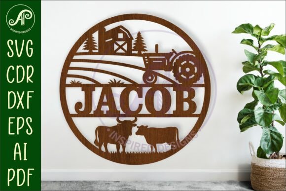 Download Farming Name Sign Design for Laser - Sign Collection