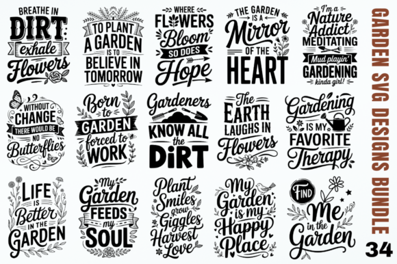 Download Garden SVG Designs Bundle - Sign Collection