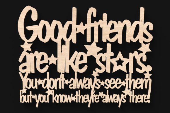 Download Good Friends Sign Svg Laser Cut Files - Sign Collection