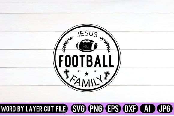 Download Jesus Football Family Round Sign SVG - Sign Collection