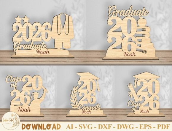 Download Class of 2026 Graduation Sign SVG Bundle - Sign Collection