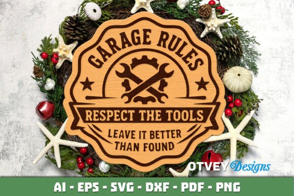 Download Wooden Dad's Garage Sign Lasercut - Sign Collection