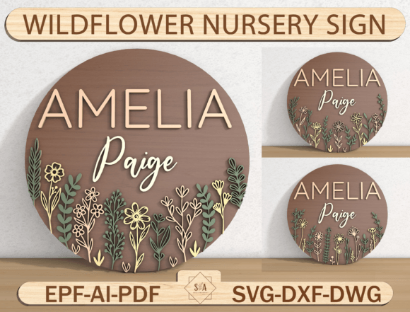 Download Wildflower Nursery Name Sign - Sign Collection