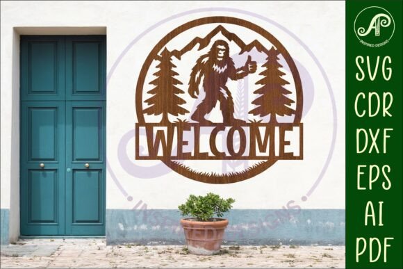 Download Welcome Bigfoot Wall Sign Svg Laser Cut - Sign Collection