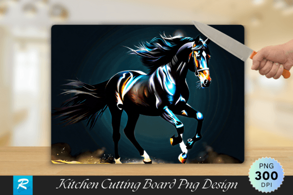 Download Black Horse Cutting Board PNG Design - Sign Collection