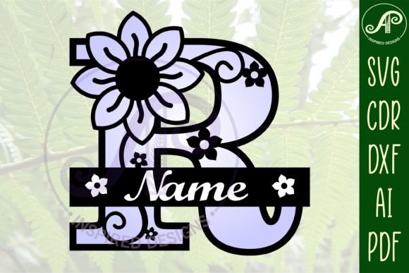 Download Letter R Flower Layer Monogram SVG File - Svg file Collection