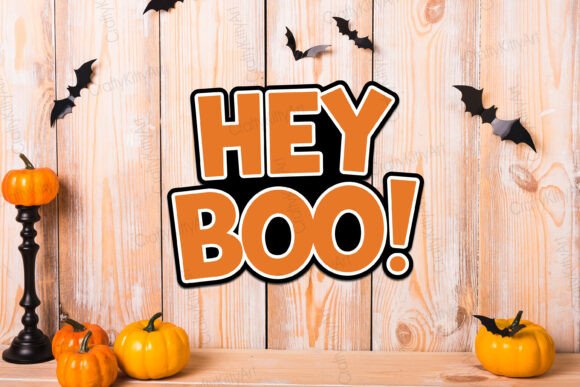 Download Hey Boo SVG Halloween Lettering Sign - Sign Collection