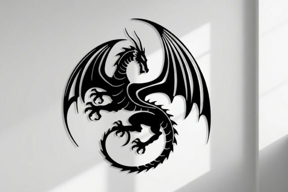 Download Laser Cut Dragon Wall Art SVG Sign - Wall art svg Collection