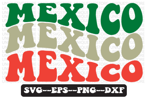 Download Mexico Groovy Retro Svg Design - Sign Collection