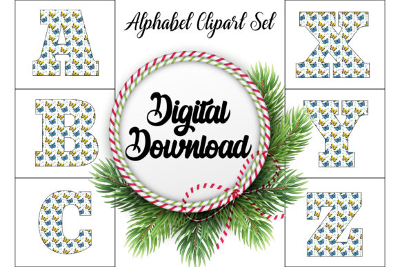 Download Butterfly Alphabet Clipart Design Set - Sign Collection