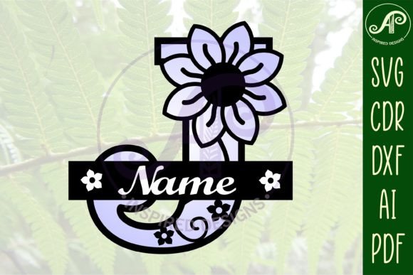 Download Letter J Flower Layer Monogram SVG File - Svg file Collection