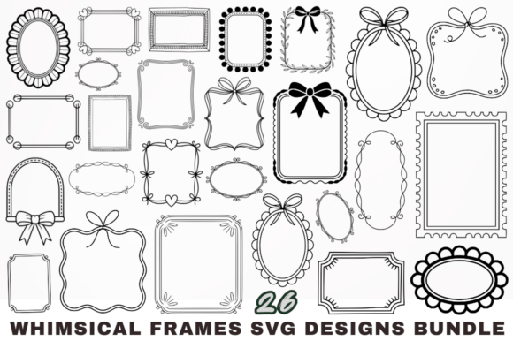 Download Whimsical Frames SVG Designs Bundle - Sign Collection