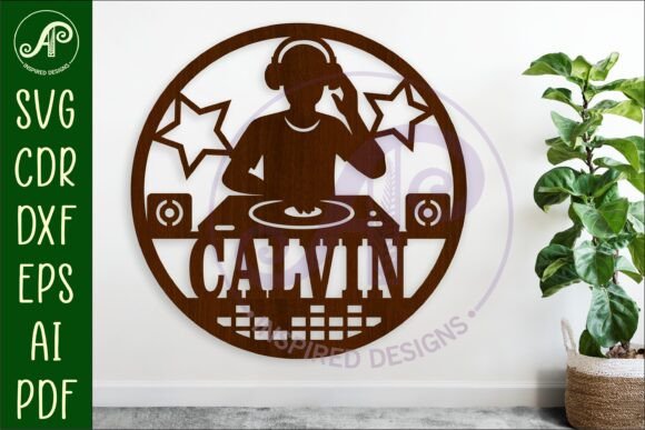 Download DJ Name Wall Art Sign, SVG Personalized - Sign Collection