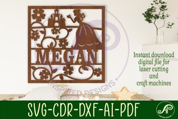 Download Princess Name Sign Svg Laser - Sign Collection