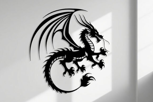 Download Laser Cut Dragon Wall Art SVG Sign - Wall art svg Collection