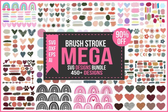 Download Brush Stroke Mega Svg Designs Bundle - Sign Collection