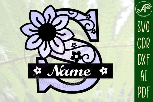 Download Letter S Flower Layer Monogram SVG File - Svg file Collection