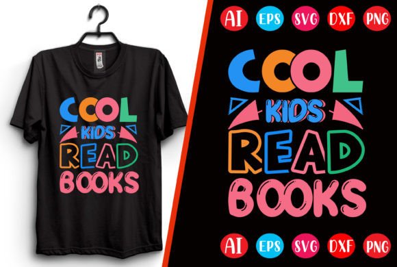 Download Cool Kids Read Books T-shirt Design - Sign Collection
