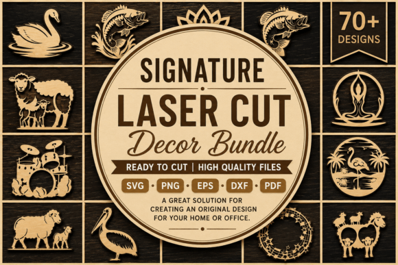 Download Signature Laser Cut Decor SVG Bundle - Sign Collection