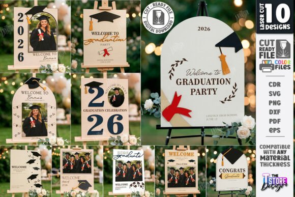 Download Graduation Welcome Sign Laser Cut Bundle - Sign Collection