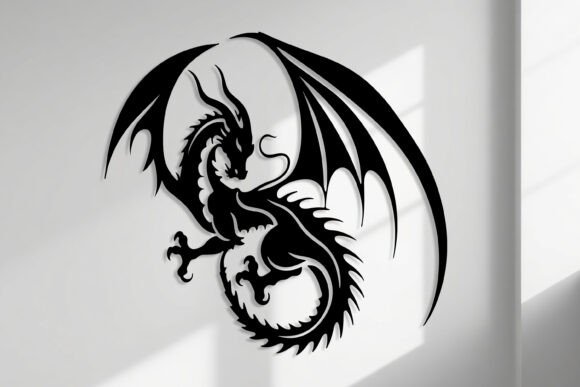 Download Laser Cut Dragon Wall Art SVG Sign - Wall art svg Collection