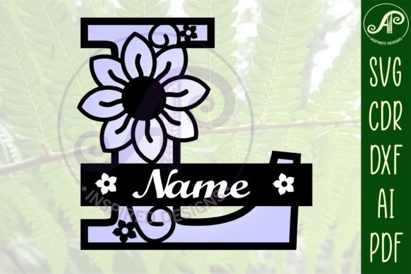 Download Letter L Flower Layer Monogram SVG File - Svg file Collection