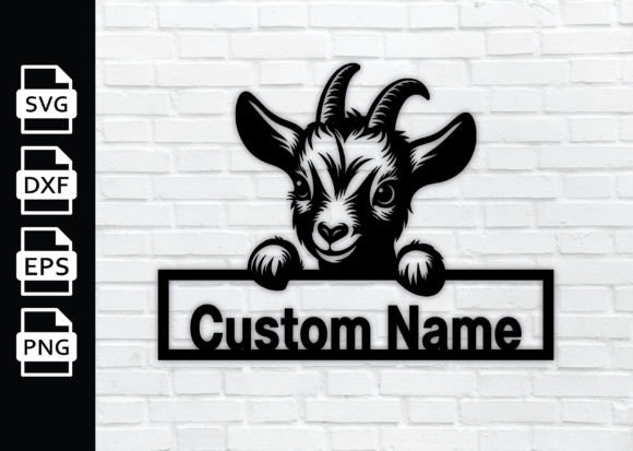 Download Custom Goat Farm Name Metal Sign DXF - Sign Collection