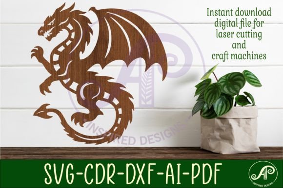 Download Dragon Wall Art Sign, SVG File. Vector - Sign Collection