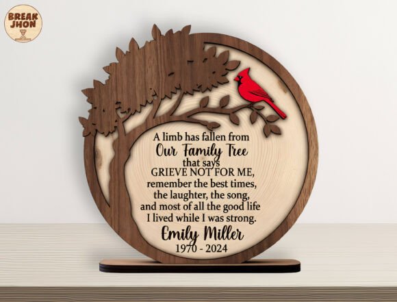 Download Memorial Tree Cardinal Sign SVG - Sign Collection