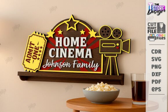 Download Home Cinema Sign Laser Cut | Wall Signs - Sign Collection