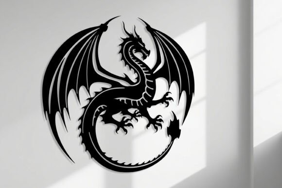 Download Laser Cut Dragon Wall Art SVG Sign - Wall art svg Collection