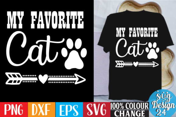 Download My Favorite Cat Free Cat Free Svg Design - Sign Collection