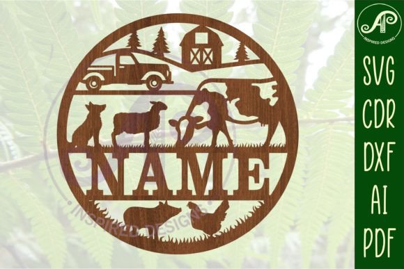 Download Farming Name Sign SVG Cut File - Sign Collection