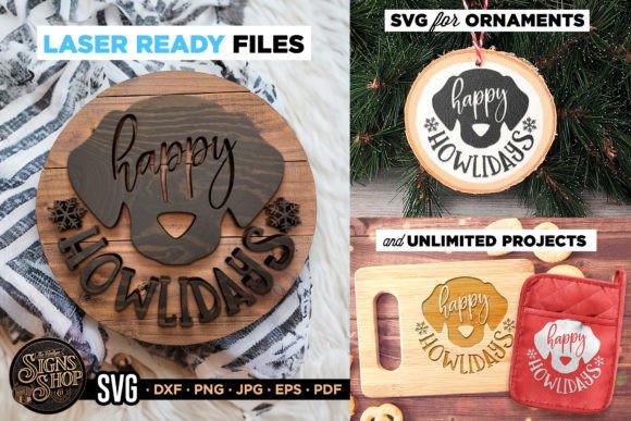 Download Happy Howlidays | Christmas SVG Sign - Sign Collection