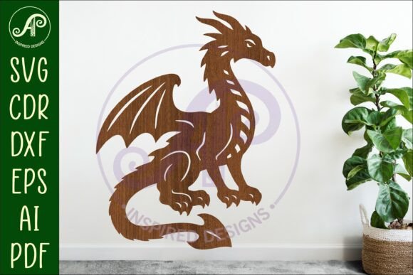 Download Dragon Wall Art Sign, SVG File. D4 - Sign Collection