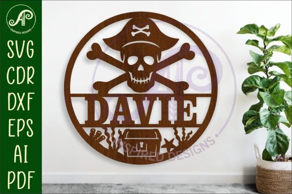 Download Pirate Skull and Crossbones Name Sign - Sign Collection