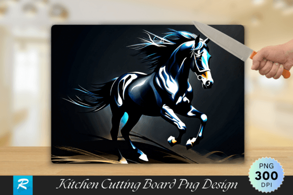 Download Black Horse Cutting Board PNG Design - Sign Collection