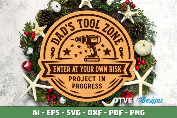Download Wooden Dad's Garage Sign Lasercut - Sign Collection