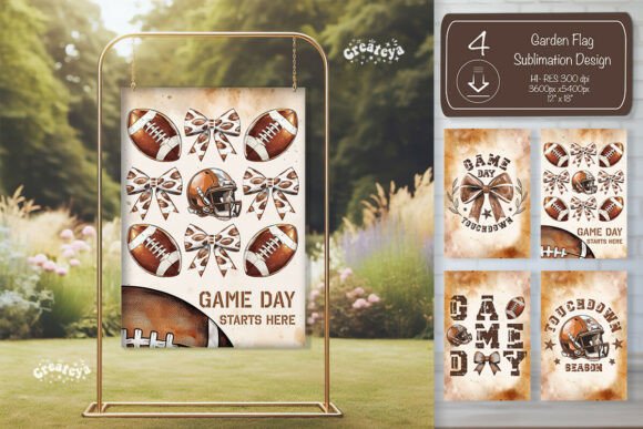 Download American Football Garden Flag Yard Sign - Sign Collection