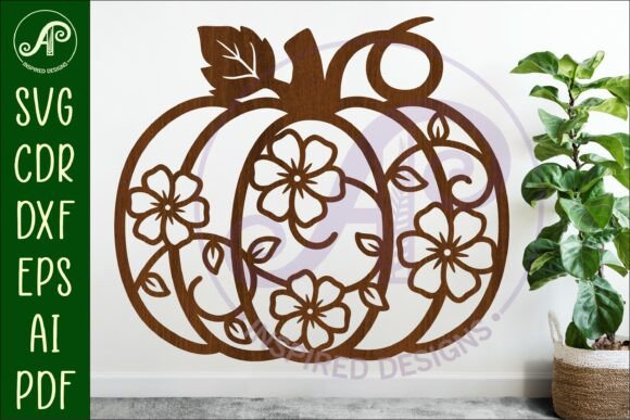 Download Pumpkin Fall Floral Vine Wall Sign Svg - Sign Collection