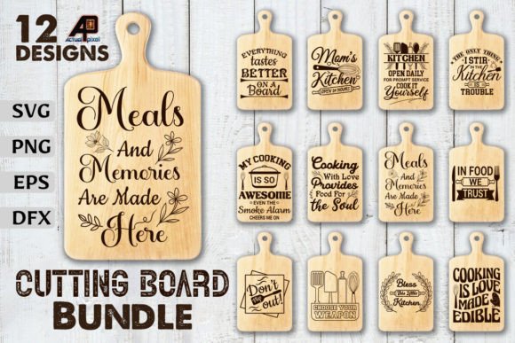 Download Cutting Board Quotes SVG Designs Bundle - Sign Collection