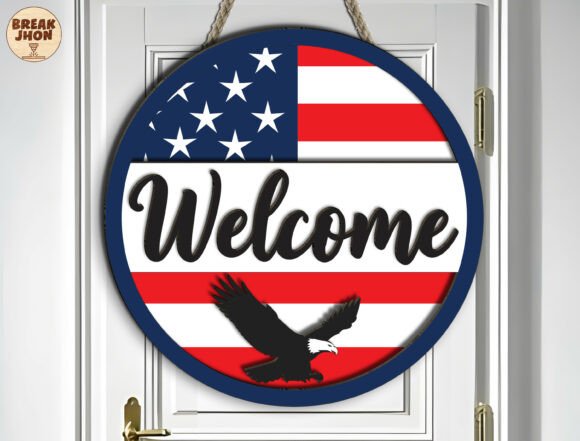 Download Patriotic Welcome Sign SVG - Sign Collection