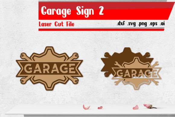 Download Garage Sign 2 - Vintage Sign Laser Cut F - Sign Collection