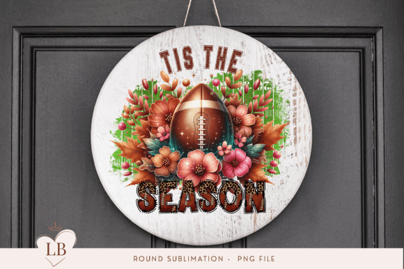 Download Tis the Season Football Fall Door Sign - Sign Collection