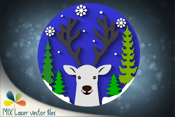 Download Cute Reindeer Sign Laser SVG File - Sign Collection