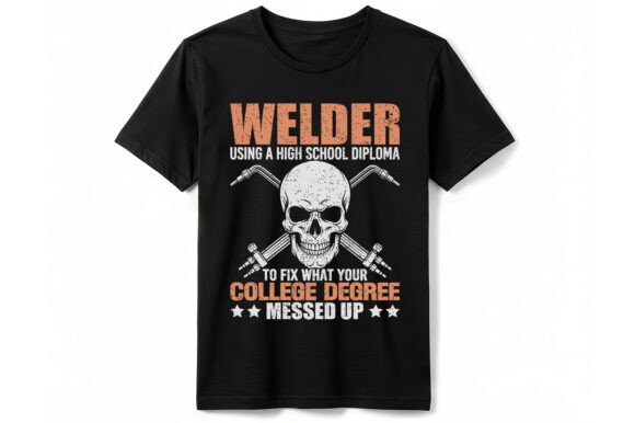 Download Funny Welder Skull T-shirt Design - Sign Collection