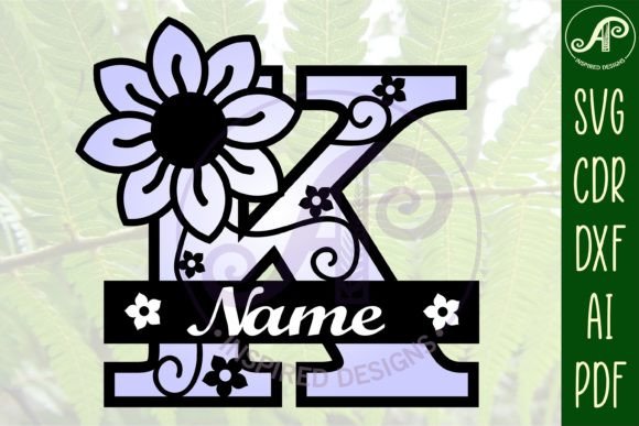 Download Letter K Flower Layer Monogram SVG File - Svg file Collection