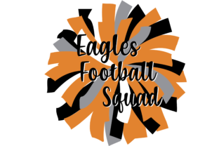 Download Eagles Football Squad Pom Pom Cheer - Premium Resources
