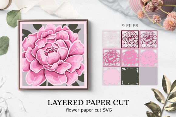 Download Peony Flower 3D Svg Files - Svg file Collection